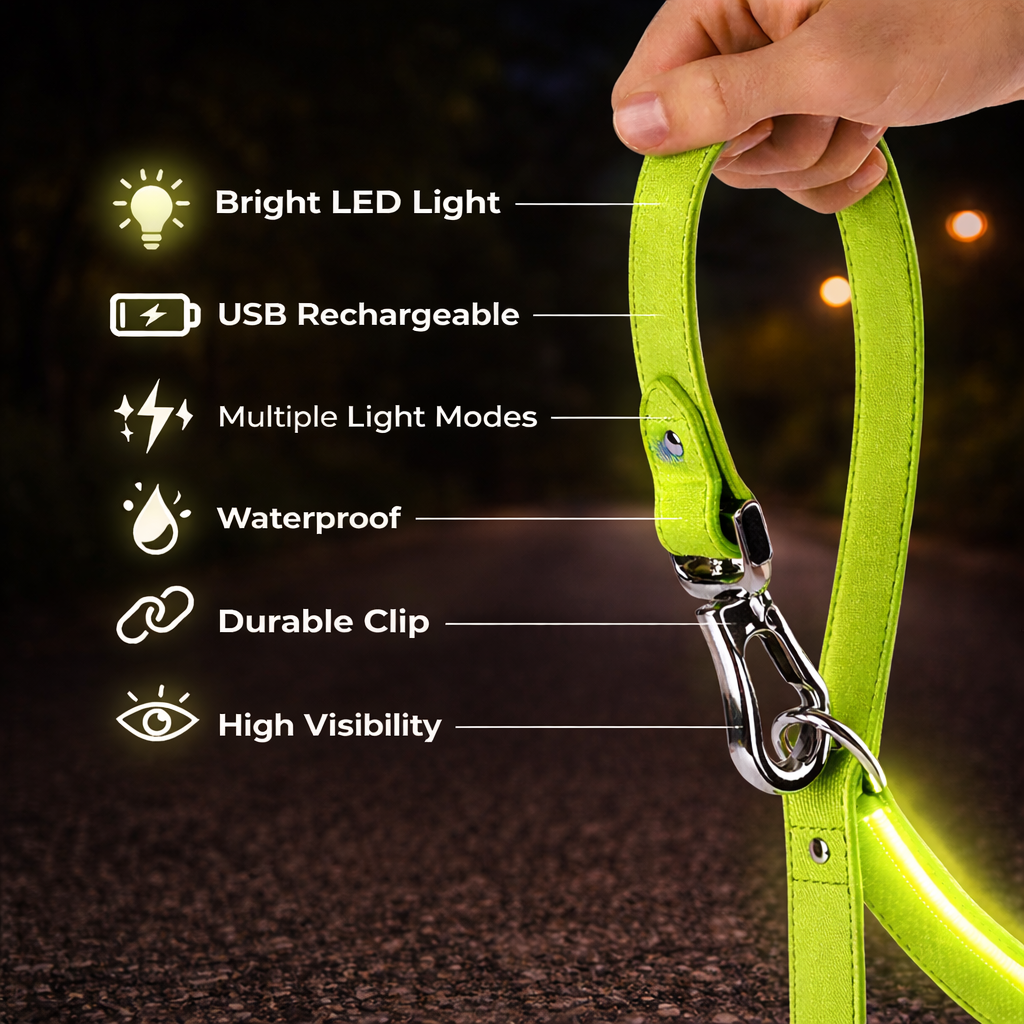 LED Dog Safety Leash