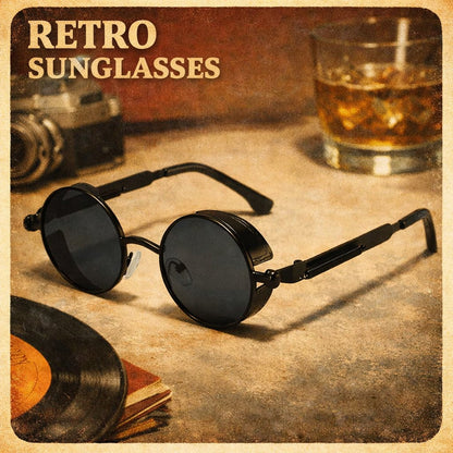 Retro Round Polarized Sunglasses