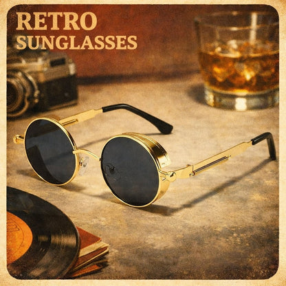 Retro Round Polarized Sunglasses