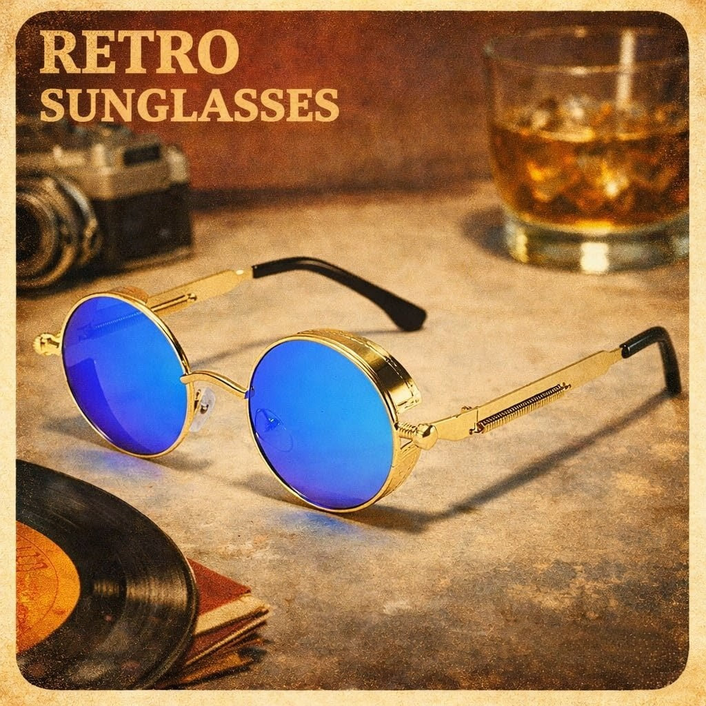 Retro Round Polarized Sunglasses