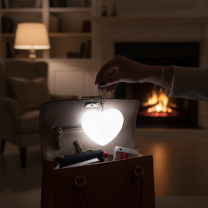 Heart LED Purse Charm