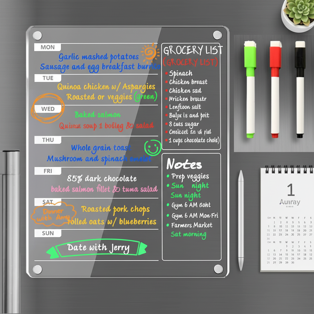 Magnetic Weekly Planner Board