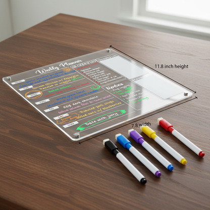 Magnetic Weekly Planner Board